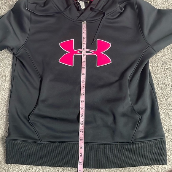 Under Armour Women’s Black & Pink Pull Over Semi-Fit Hoodie | Large - Picture 8 of 8